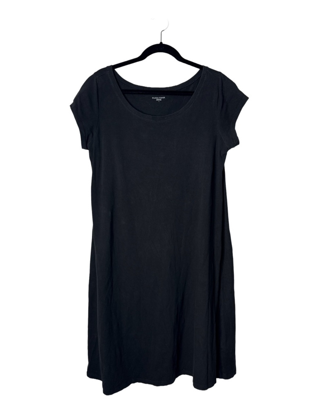 Eileen Fisher Black Midi Dress